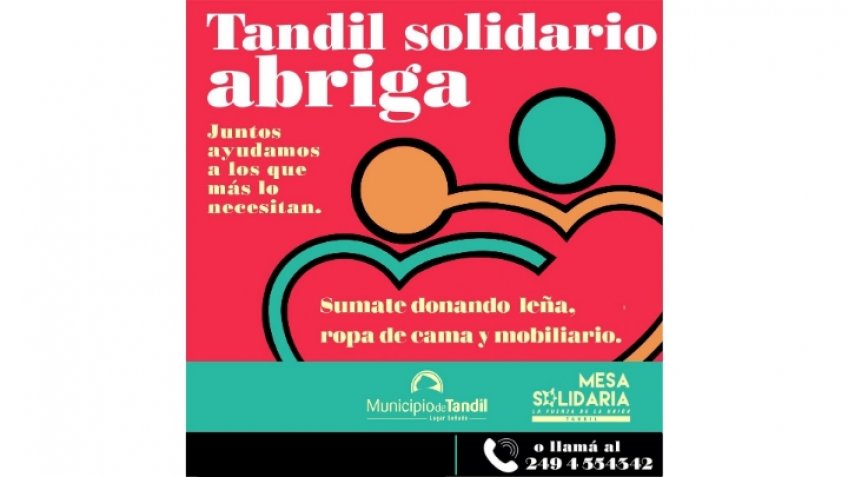 Este lunes comienza la segunda edición de "Tandil Solidario Abriga" 